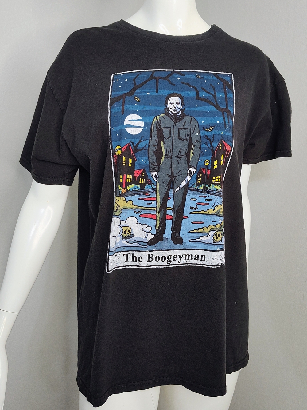 The Boogeyman Michael Myer Graphic Tee - Black Horror Movie Shirt